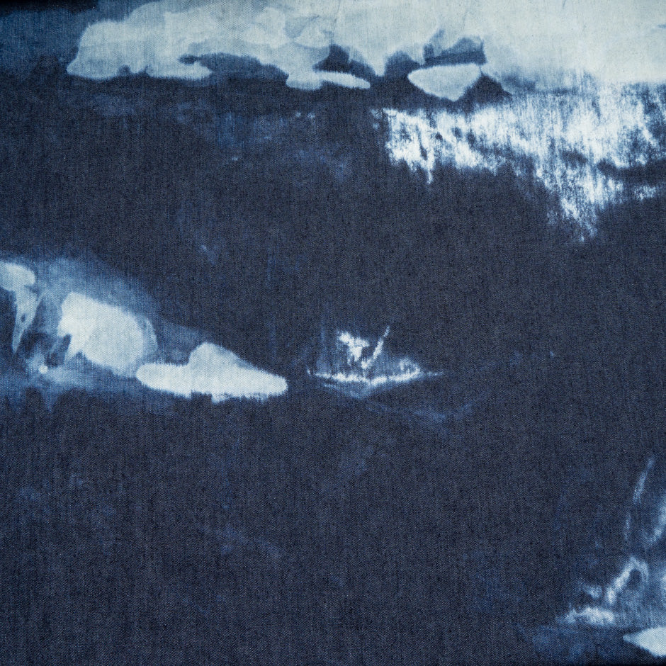 Dark Indigo Tie Dye Pure Cotton Denim