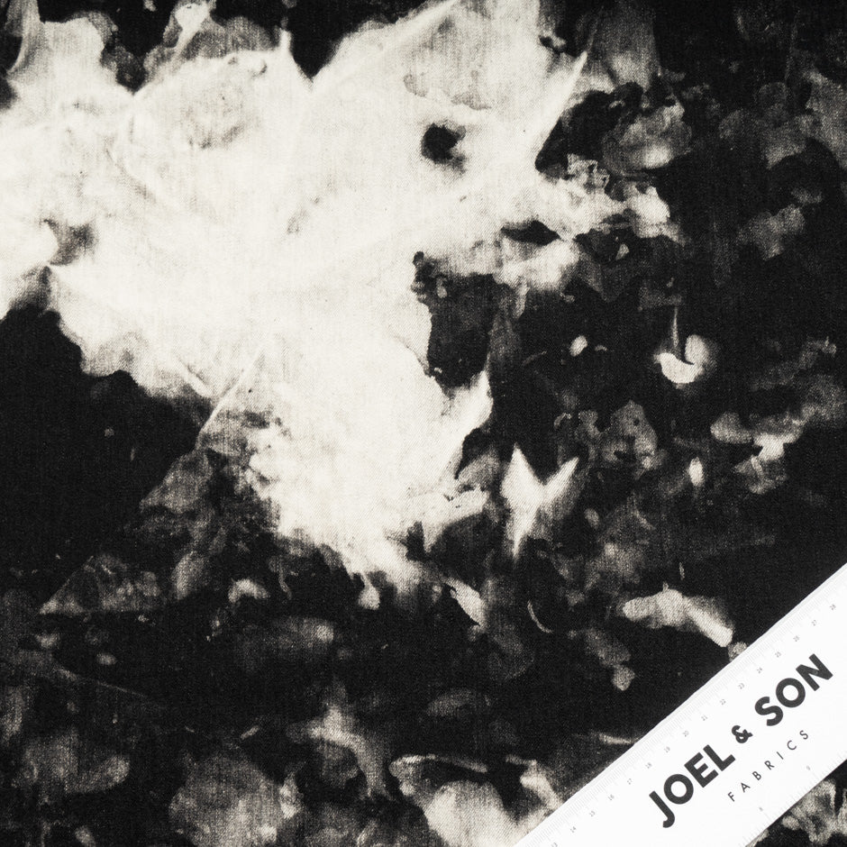 Black Tie Dye Pure Cotton Denim