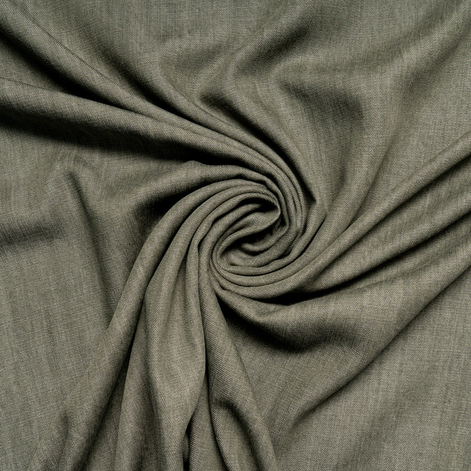 Olive Green Pure Cotton Denim