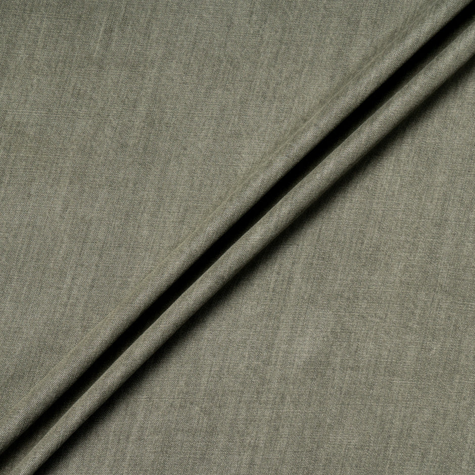 Olive Green Pure Cotton Denim