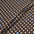Cream Spotted Brown Silk Crêpe de Chine