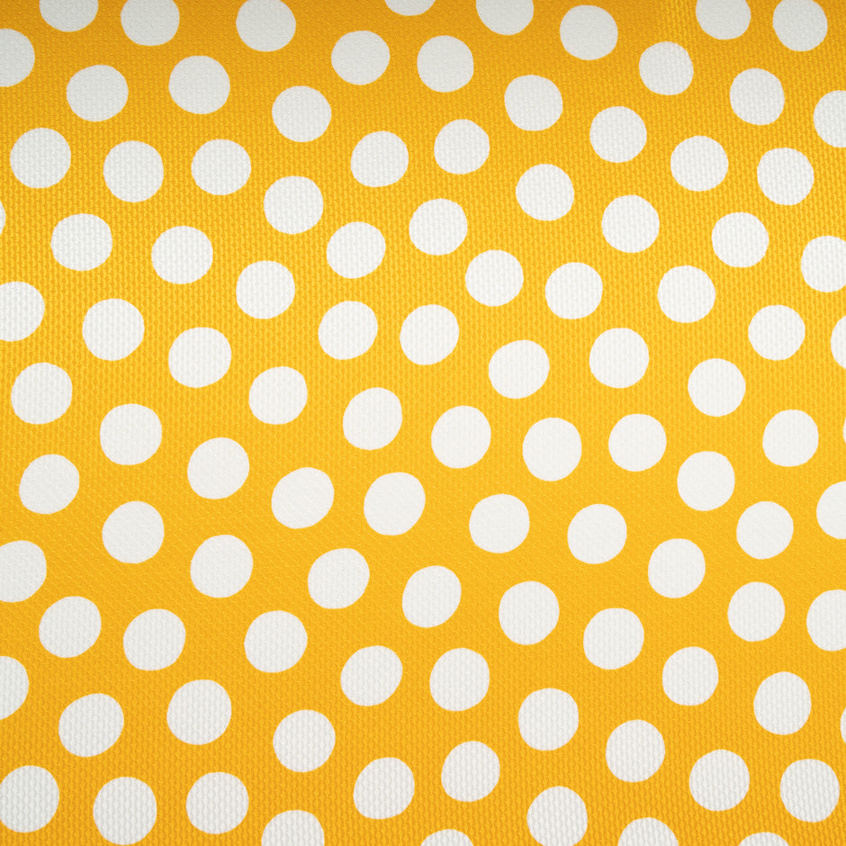 Ivory Spotted Yellow Silk Jacquard