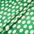 White Spotted Emerald Green Silk Jacquard