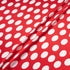 White Spotted Cherry Red Silk Jacquard