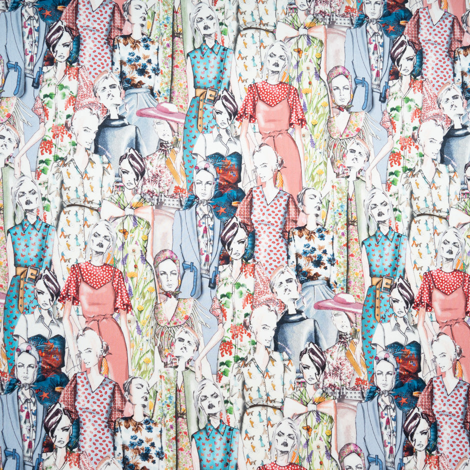 'Ladies' Printed Pure Silk Twill