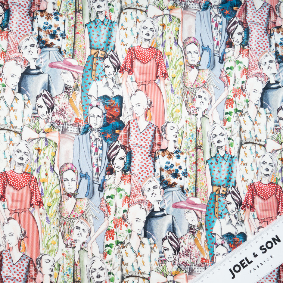 'Ladies' Printed Pure Silk Twill