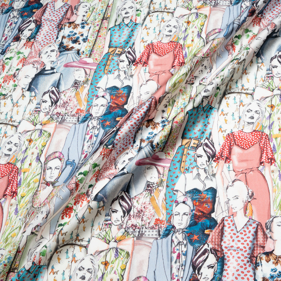 'Ladies' Printed Pure Silk Twill