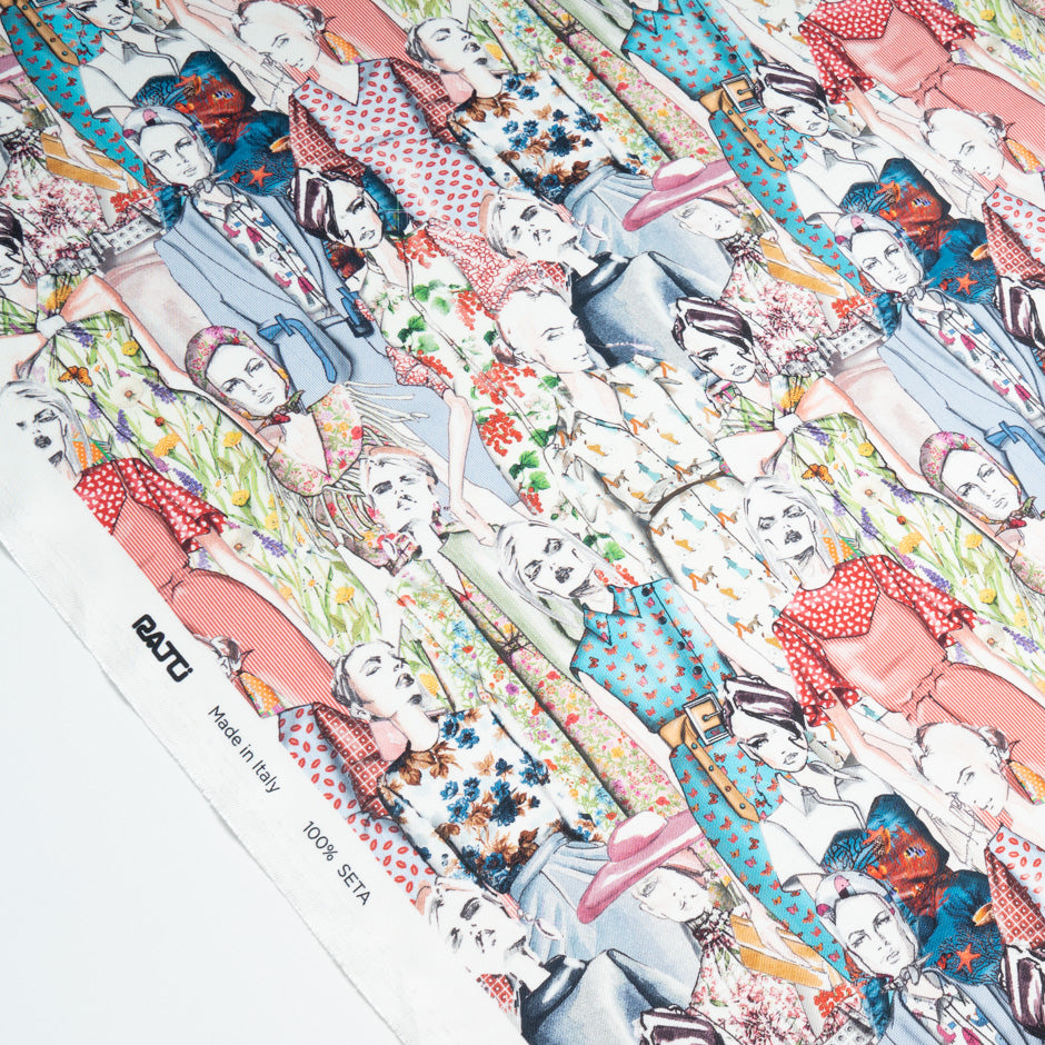 'Ladies' Printed Pure Silk Twill