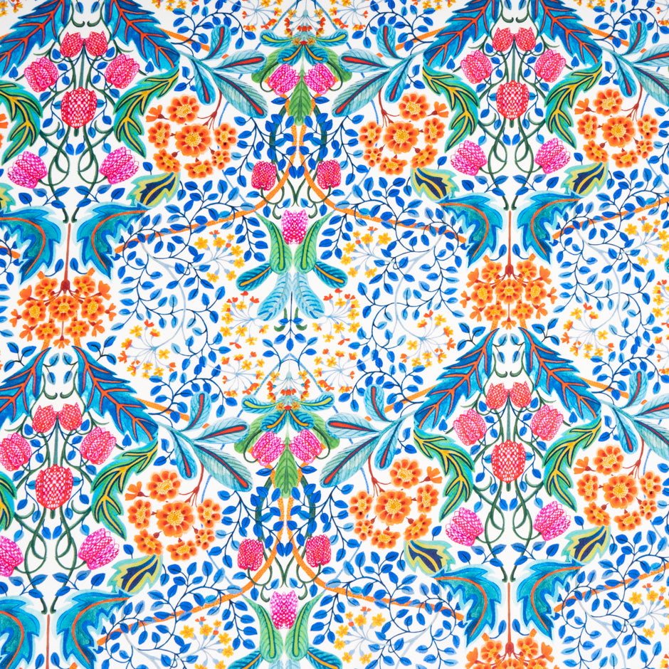 Vibrant Liberty Silk Crêpe de Chine