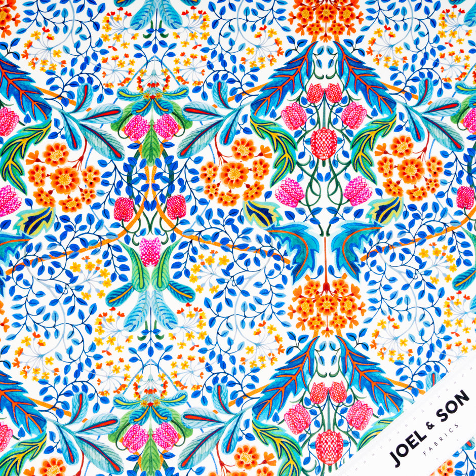 Vibrant Liberty Silk Crêpe de Chine