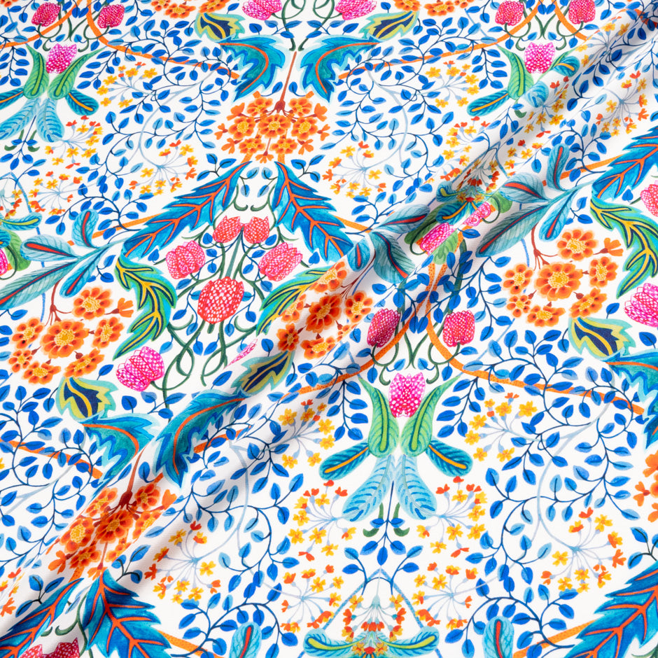 Vibrant Liberty Silk Crêpe de Chine