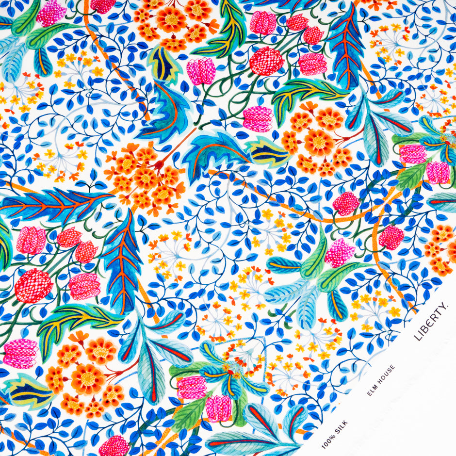Vibrant Liberty Silk Crêpe de Chine