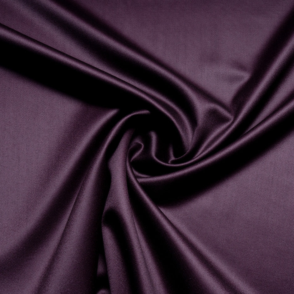 Black Grape Pure Wool Faille