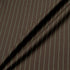 Mint Pinstriped Brown Pure Wool Faille