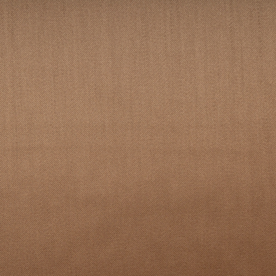 Toffee Brown Pure Wool Faille