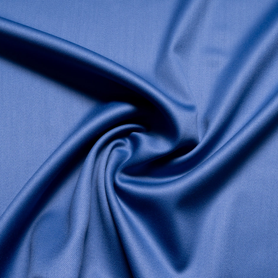 Periwinkle Blue Pure Wool Faille