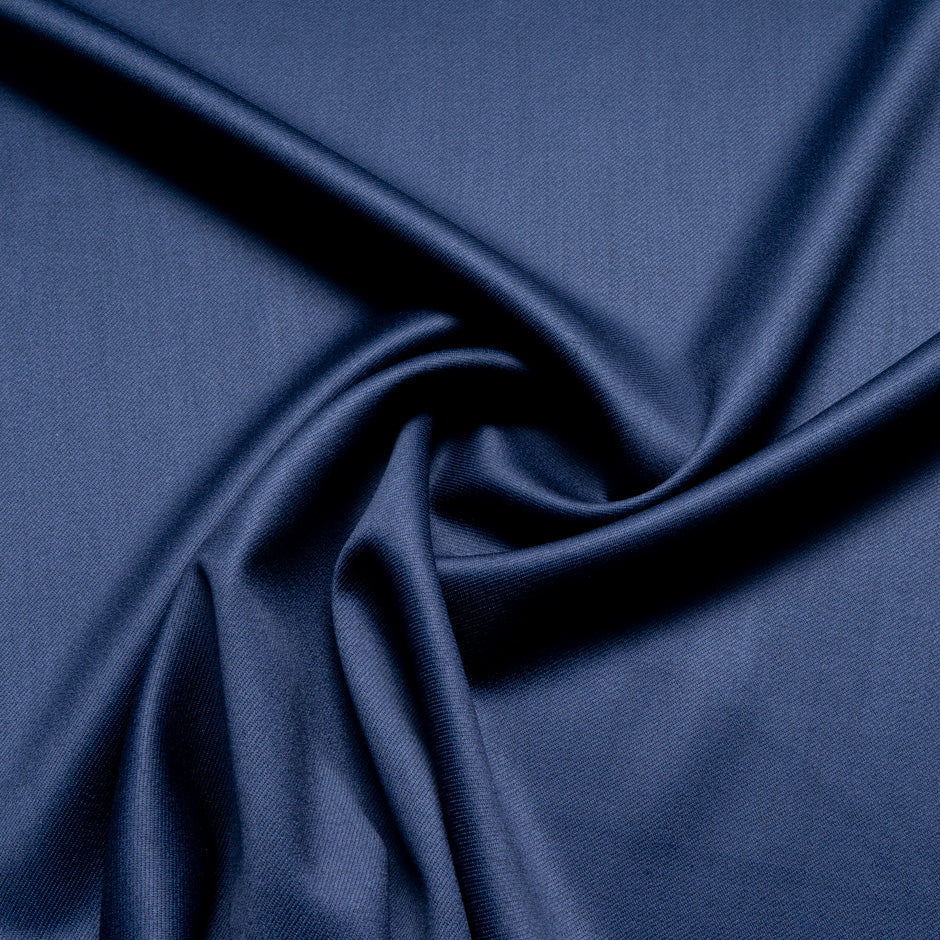 Slate Blue Pure Wool Faille