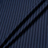 Pinstriped Navy Blue Pure Wool Faille
