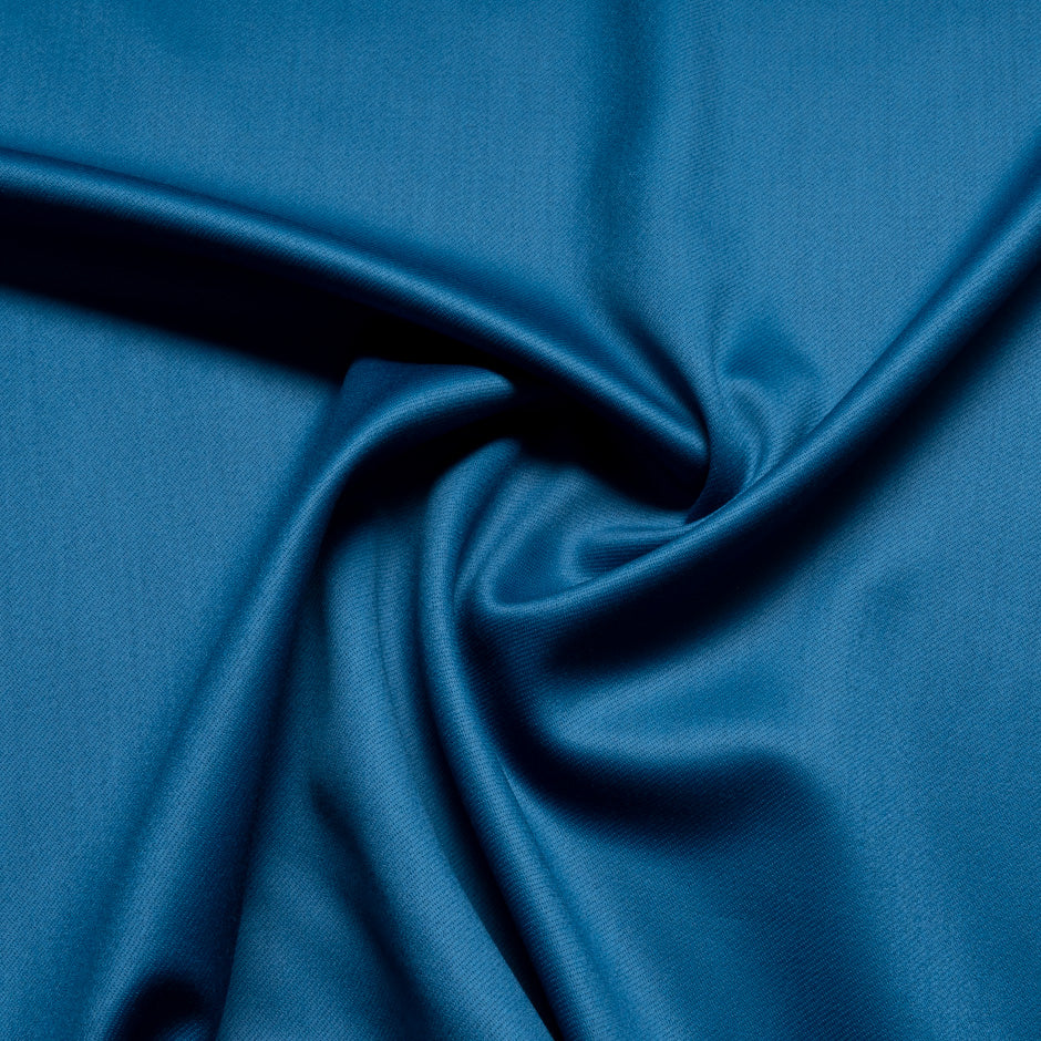 Ocean Blue Pure Wool Faille