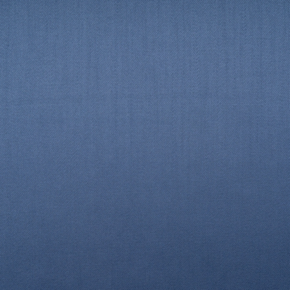 Dark Periwinkle Blue Pure Wool Faille