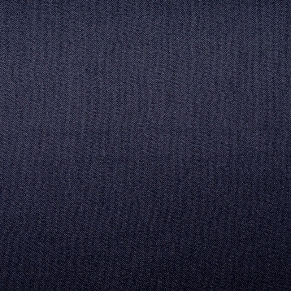 Midnight Blue Pure Wool Faille