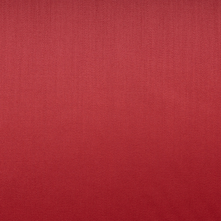 Lipstick Red Pure Wool Faille