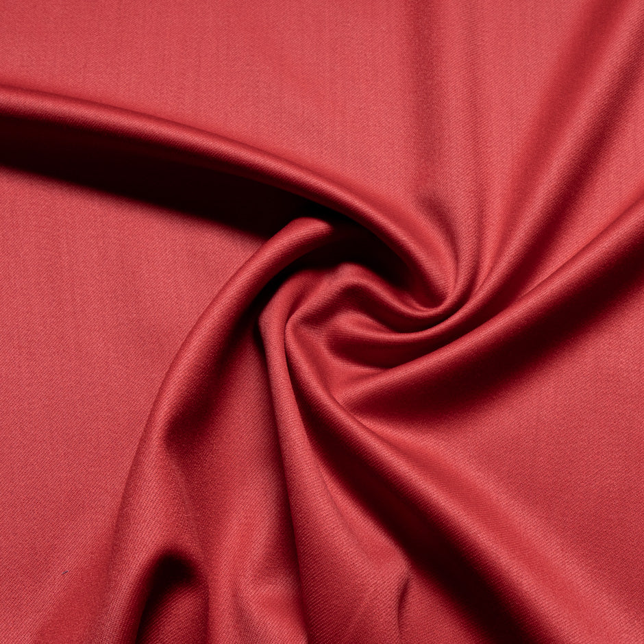 Lipstick Red Pure Wool Faille