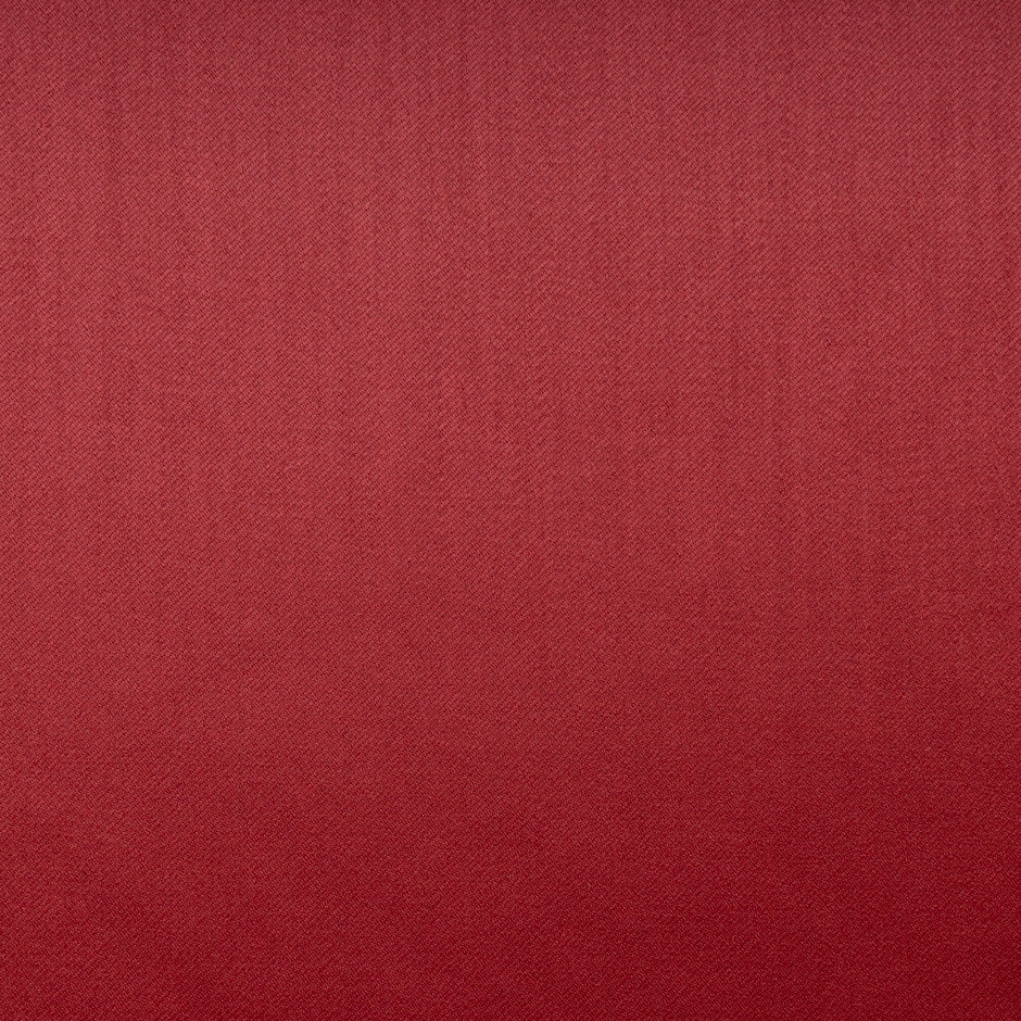 Deep Cherry Red Pure Wool Faille