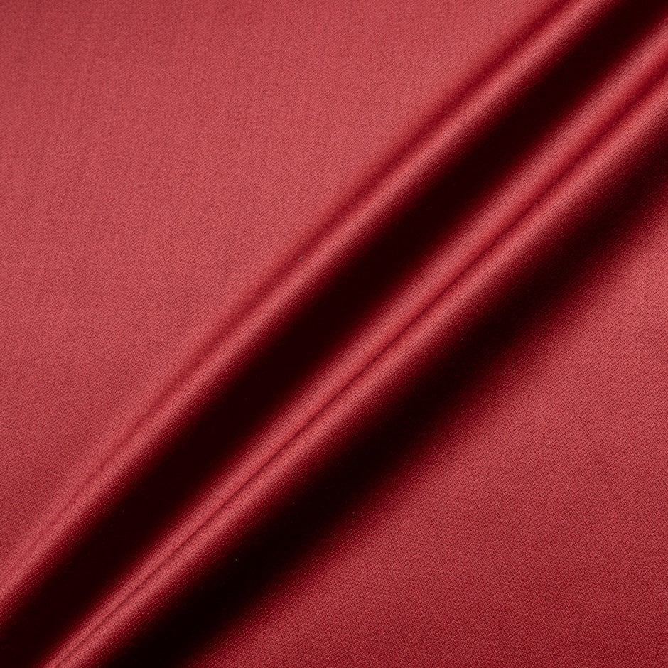 Deep Cherry Red Pure Wool Faille