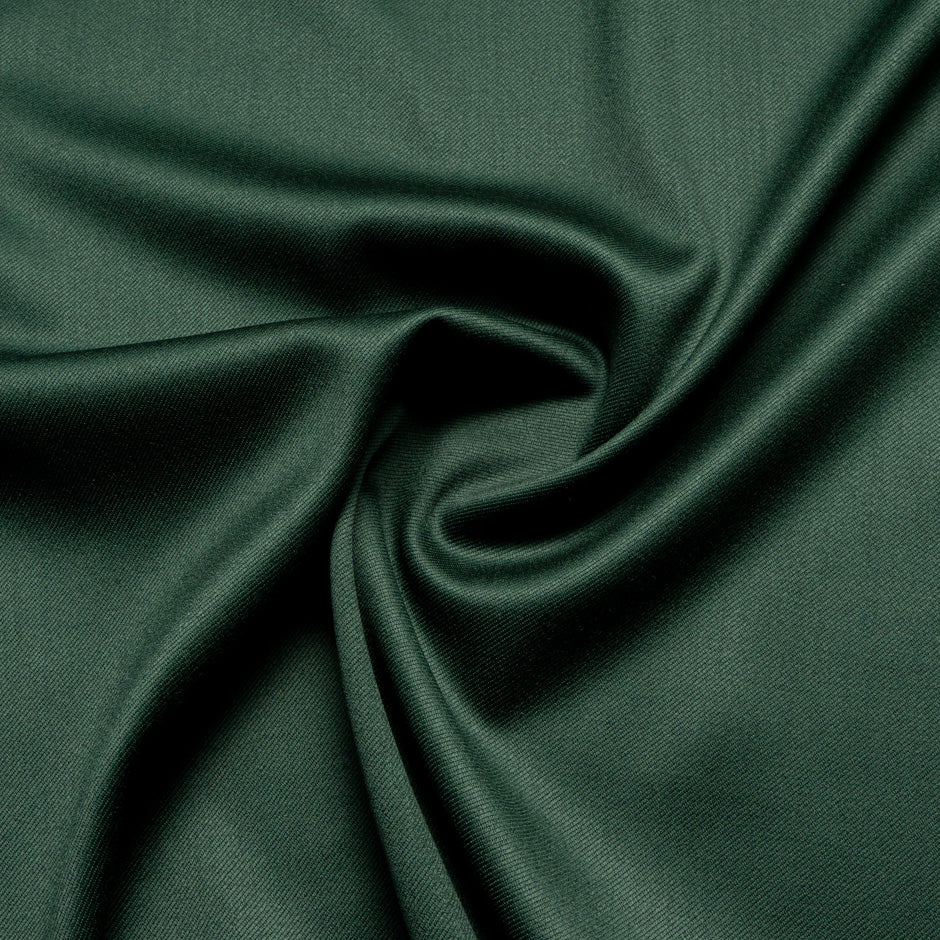 Bottle Green Pure Wool Faille