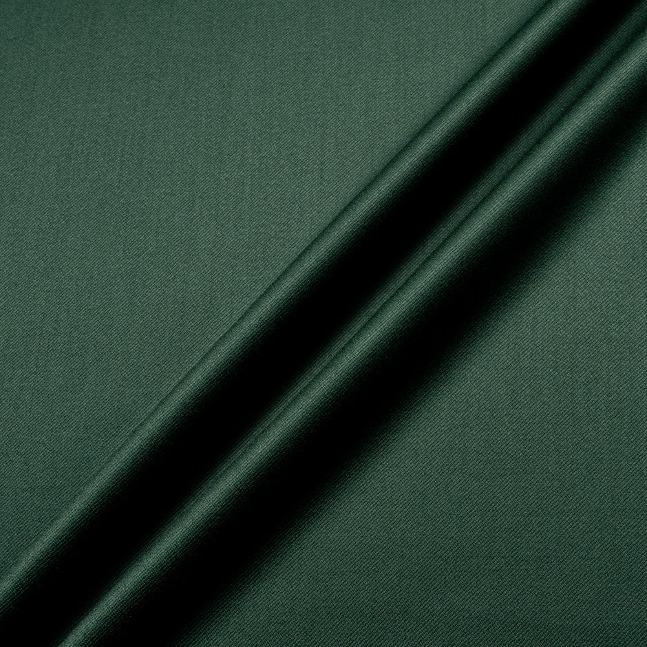 Bottle Green Pure Wool Faille