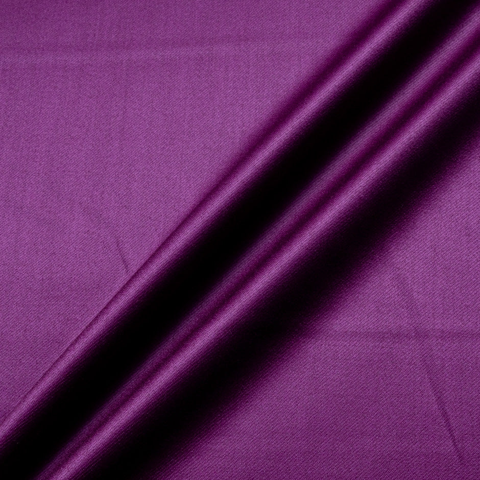 Rich Magenta Purple Pure Wool Faille