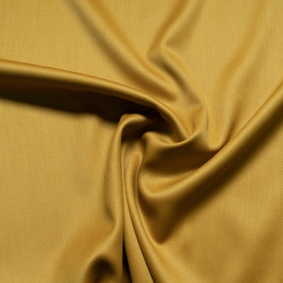 Mustard Yellow Pure Wool Faille