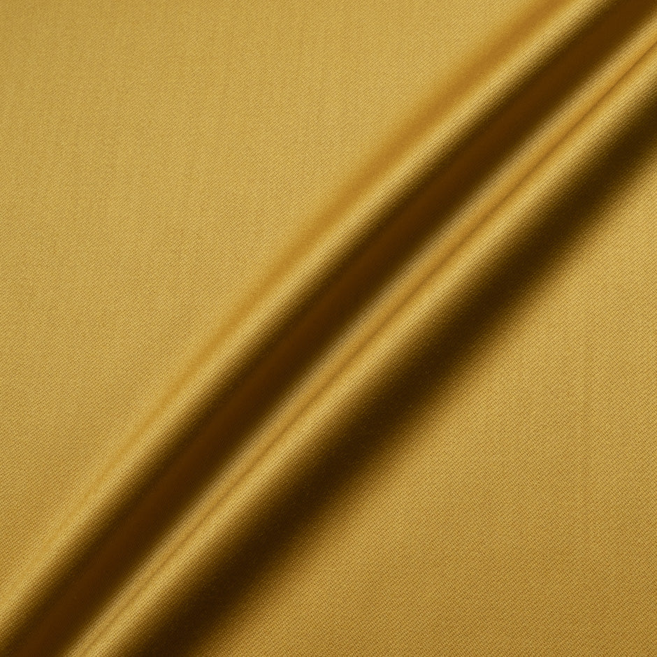 Mustard Yellow Pure Wool Faille