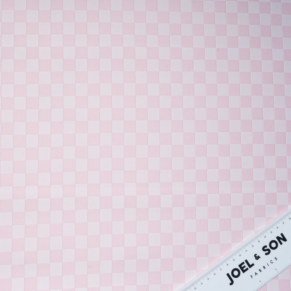 Baby Pink Checkered Scuba