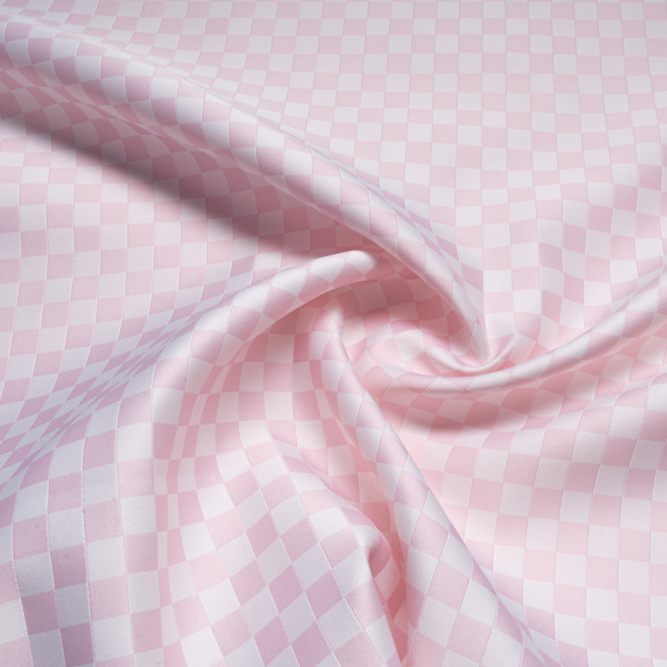 Baby Pink Checkered Scuba