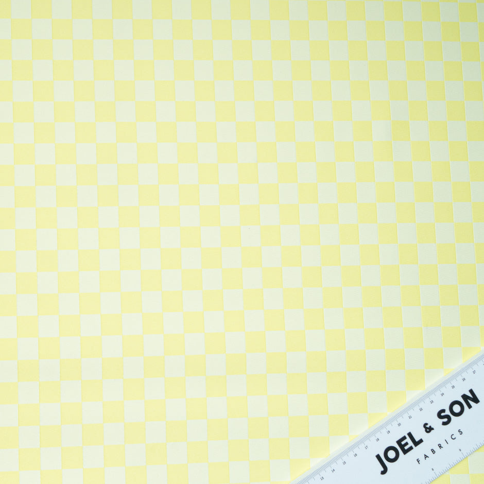Lemon Yellow Checkered Scuba