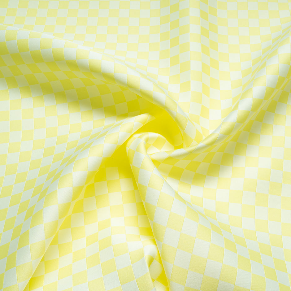 Lemon Yellow Checkered Scuba