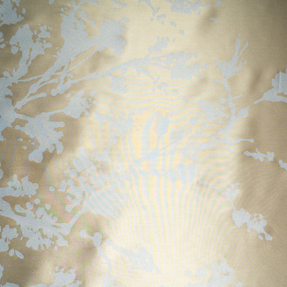 Abstract Jacquard Two-Tone Gold Jacquard Lamé