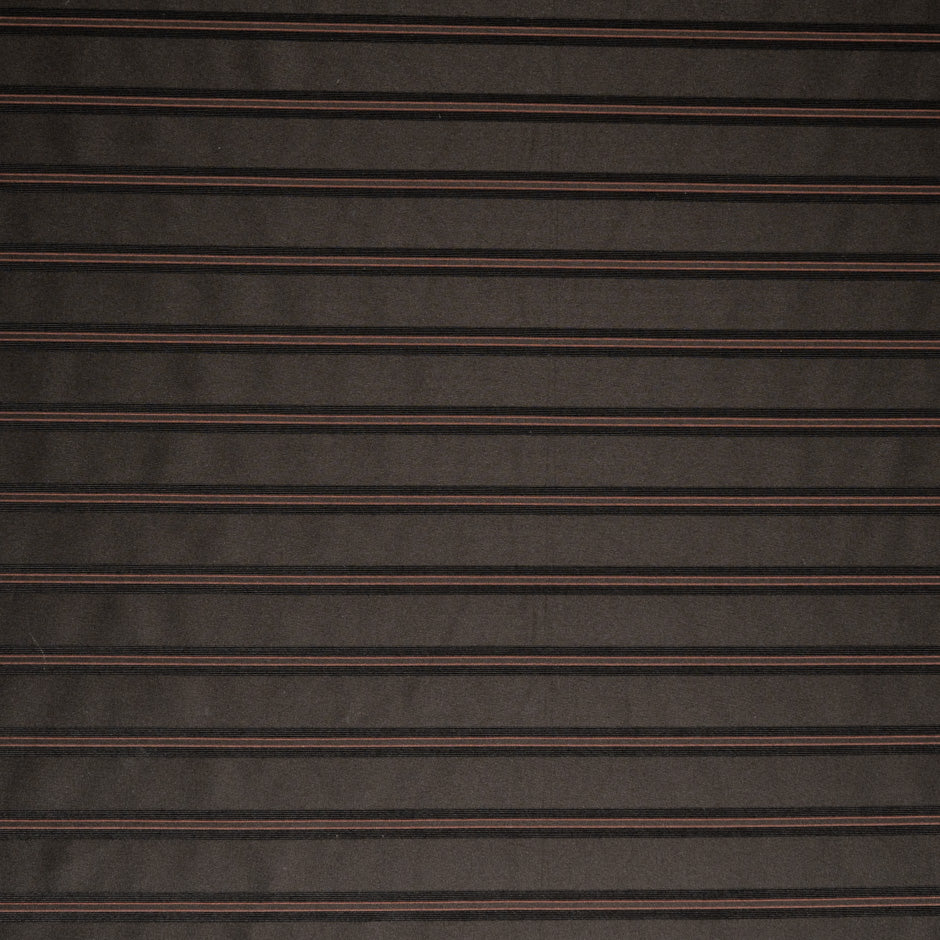 Brown Striped Dark Brown Microfibre Duchess