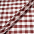 Red & White Checkered Silk Shantung