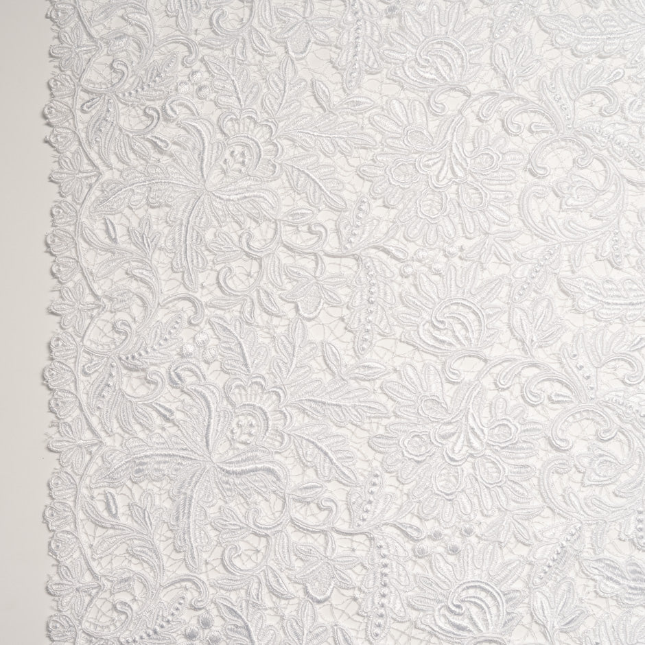 Fresh White Floral Guipure Lace
