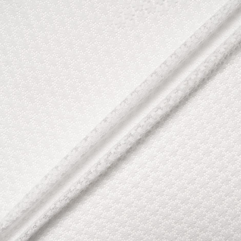White Petite Floral Guipure Lace