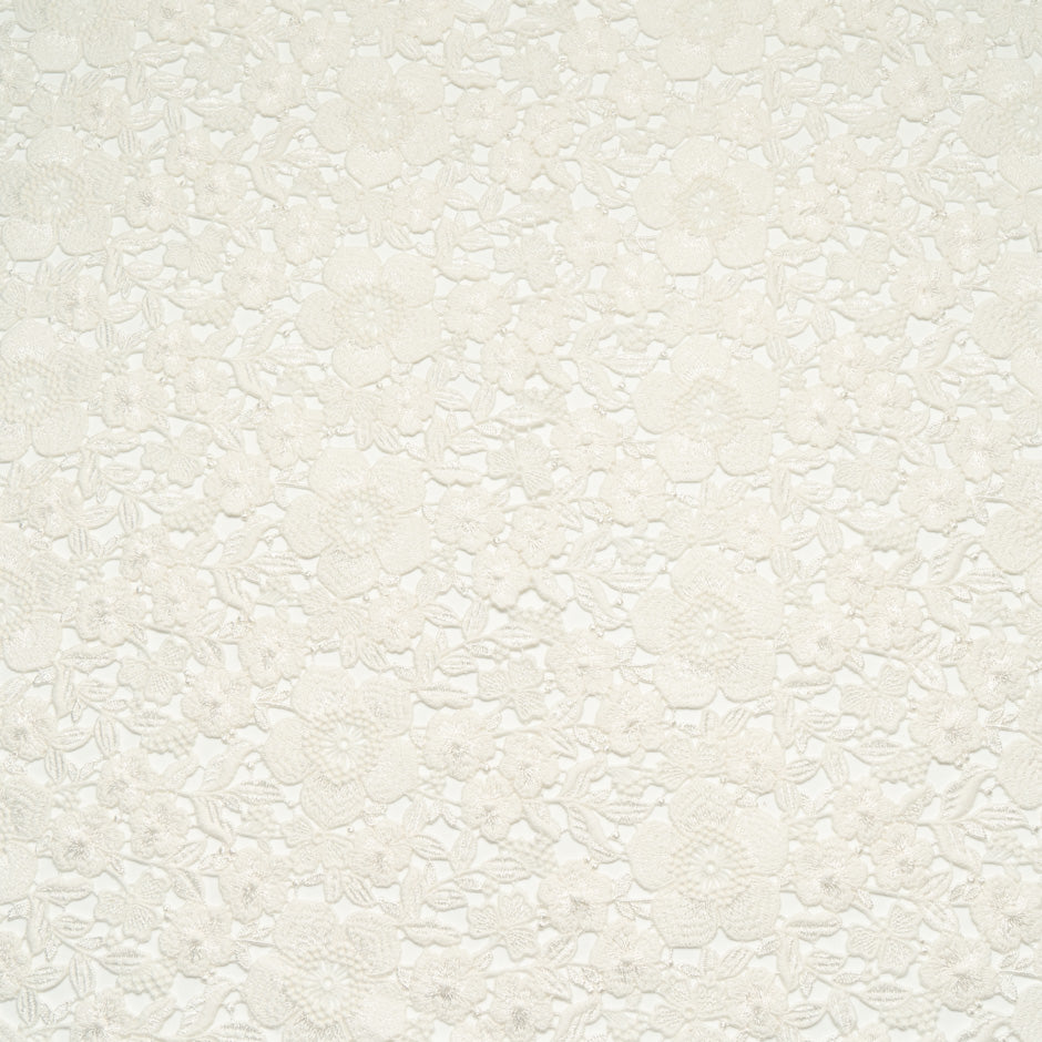 Ivory Floral Guipure Lace