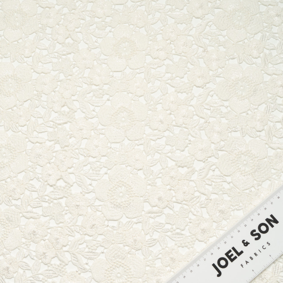 Ivory Floral Guipure Lace