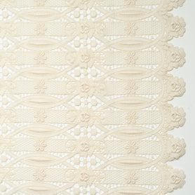 Cream Geometric Guipure Lace