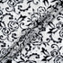 Grey & Black Velvet Leaf Guipure Lace