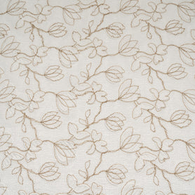 Beige Floral Ivory Open Weave