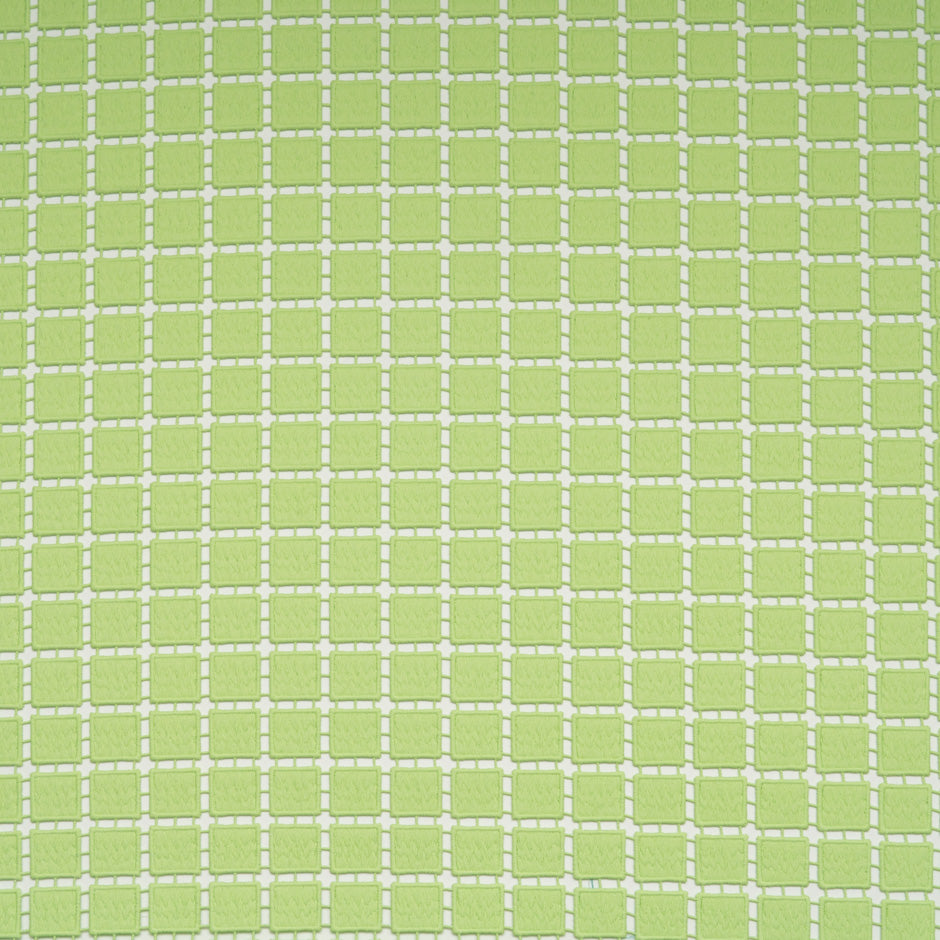 Mint Green Geometric Guipure Lace