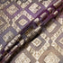 Deep Plum Metallic Jacquard Lamé Silk Chiffon